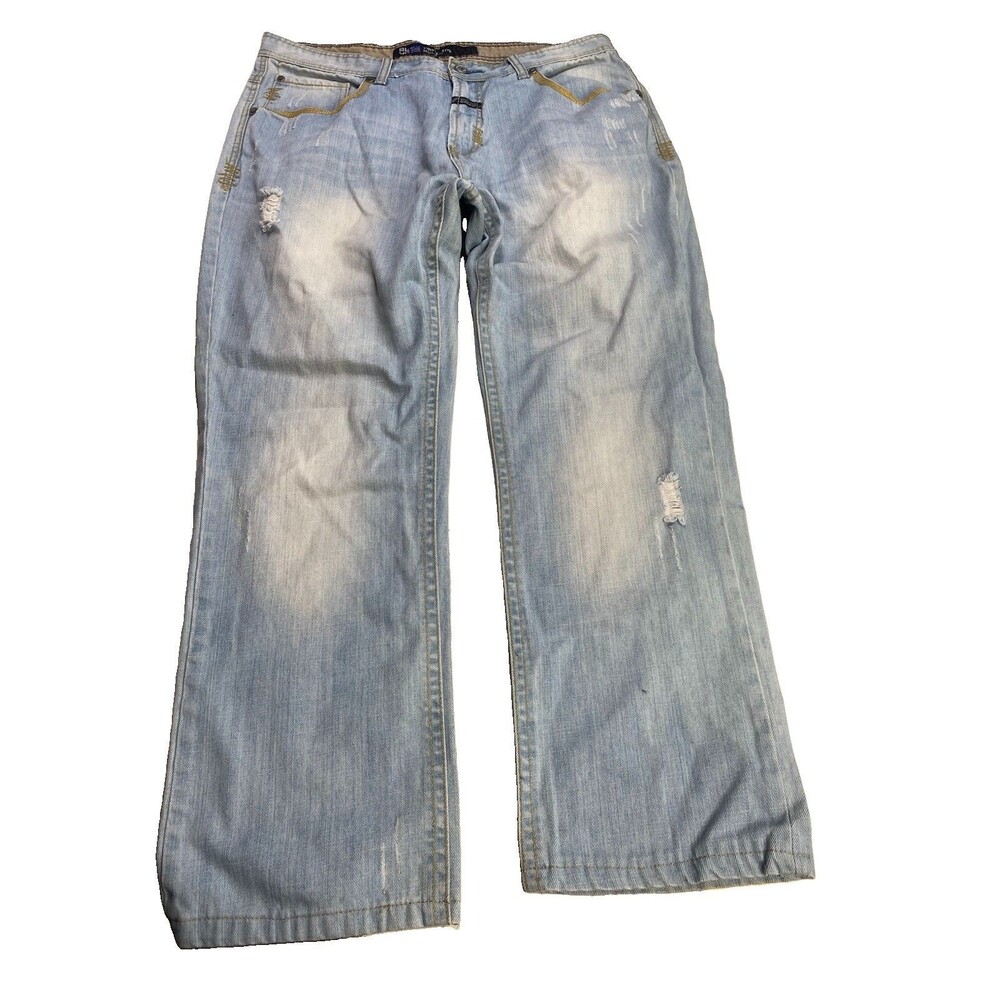 Marithe Francois Girbaud Twisted Five Jeans Light Wash Y2K 90s Men’s 38M (38x30)